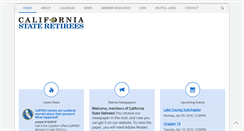 Desktop Screenshot of californiastateretirees.org